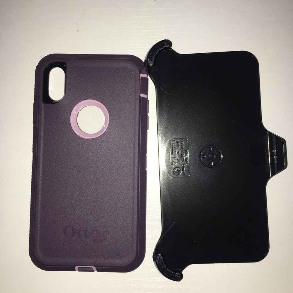 iPhone XS Max Purple Otterbox Defender Case